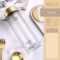ราคา ขวดแก้วชงชา แก้ว 2 ชั้น borosilicate แยกชาถ้วยกรองชาแก้ว ขนาด 450 ml ถ้วยกรองชา ตัวกรองชาสแตนเลสอย่างดี (21334888331)
