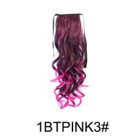 ราคา คลิปผมหางม้าสังเคราะห์ยาวตรงแบบดัดในผมไล่เฉดสีวิกผมสีแดงสีชมพูสีดำสำหรับผู้หญิง (12522061969)