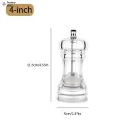 ราคา เครื่องบดพริกไทยอะคริลิคแบบแมนนวลโปร่งใสเครื่องเขย่าที่บดพริกไทยและเกลือพร้อมสามารถปรับความหยาบได้อุปกรณ์ทำอาหารในครัวโรเตอร์เซรามิก (20211441477)