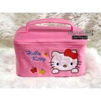 ราคา กระเป๋าเครื่องสำอาง กระเป๋าอเนกประสงค์ ใบใหญ่ ปักลายการ์ตูน คิตตี้ ราคาถูก (21176881182)