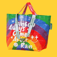 ราคา Smile พร้อมส่ง กระเป๋าช้อปปิ้ง สีสันสดใส Shopping bag กระเป๋ากระสอบ ถุงอีเกีย กระเป๋าอีเกีย กระเป๋า IKEA ถุงกระสอบ กระเป๋าสะพายข้าง (21656558002)