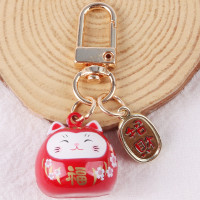 ราคา พวงกุญแจแมวญี่ปุ่น รถกระเป๋าพวงกุญแจ ตกแต่งกระดิ่งเสียงน้ำจี้ (21241608797)
