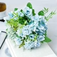 ราคา On Sale ดอกไม้ประดิษฐ์ดอกกุหลาบปลอมช่อกุหลาบไหมสำหรับงานแต่งงานที่บ้าน (21605458937)