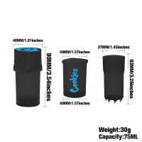ราคา เครื่องบดสมุนไพร ที่บดสมุนไพร Cookies 3 Layers 40 MM 1 57Inches Two In One Plastic Herb Grinder with Storage Case (17362473003)