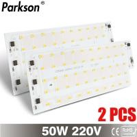 ราคา 2Pack LED Lamp LED Chip AC 220V 240V 50W with Smart IC SMD 2835 For DIY Floodlight Spotlight Searchlight grow light (20886940439)