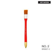ราคา แปรงทาสีขนทองด้ามแดง ด้ามยาวพิเศษ ART NATION BR5627 เบอร์ 2 3 4 5 6 แปรงวาดรูป แปรงระบายสี พู่กัน Paint Brush (16946782567)