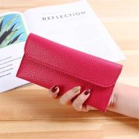 ราคา Stylish Leather Wallet Money Bag Clip Womens PU Leather Wallet Long Wallet With Large Capacity Hasp Clutch For Women (20333296982)