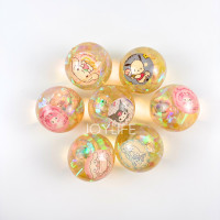 ราคา ลูกเด้ง มีไฟ LED 65mm มีเชือก ไม่มีเชือก ลายการ์ตูน ของเล่นเด็ก ลูกบอลมีไฟ บอลน้ำมีไฟ บอลเด้ง (21703032432)