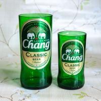 ราคา แก้วตัดจากขวดเบียร์ไฮเนเก้นขนาดเล็กเล็ก งานสวย (21760589894)