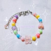 ราคา กำไลลูกปัด กำไลข้อมือลูกปัดน่ารัก สร้อยข้อมือลูกปัดมีโซ่ปรับขนาด (21562047300)
