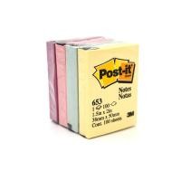 ราคา Post it 3M กระดาษโน๊ตมีกาวในตัว ขนาด 1 5x2นิ้ว 653 (1178836429)
