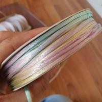 ราคา เชือกหางหนู ริ้บบิ้นหางหนู ขนาด 2 5 mm แบ่งขายเป็นหลา 90cm (11405074663)