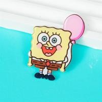 ราคา เข็มกลัดการ์ตูนน่ารัก SpongeBob อะคริลิตกแต่งอุปกรณ์เสริมกระเป๋า ACFUNY (21081494602)