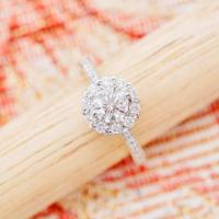 ราคา พร้อมส่ง แหวนเพชรแท้GIA ครึ่งกะรัต เพชรเบลเยี่ยมคัต ใบเซอร์GIA ทองคำแท้18K ทอง75 0 18KPR3049 (21244722786)