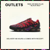 ราคา กล่องที่สมบูรณ์ Nike Air Max Plus Black Red Running Shoes FD4290 003 รับประกัน 1 ปี (21887897208)