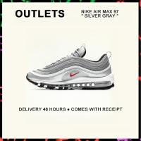 ราคา กล่องที่สมบูรณ์ Nike Air Max 97 Silver Gray Running Shoes 884421 001 รับประกัน 1 ปี (21887588442)