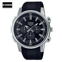 ราคา Velashop นาฬิกาข้อมือผู้ชายคาสิโอ Casio Standard Men Chronograph สายยางสีดำ หน้าปัดดำ รุ่น MTP E505 1AV MTP E505 1A MTP E505 (14344993727)