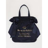 ราคา Maison De FLEUR Double Ribbon Tote Bag กระเป๋าผ้าซาติน โบว์คู่ (21855780937)