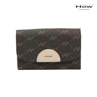 ราคา How กระเป๋าสตางค์แบบ 2 พับกลาง รุ่น HHW0091 สีน้ำตาล (21842410249)