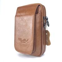 ราคา Chinatown Leatherกระเป๋าหนังแท้ใส่มือถือร้อยเข็มขัดรุ่นมือถือหนังแท้3เครื่องฝายาวตั้งI phone promax (10275602375)