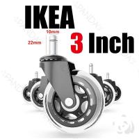 ราคา MAYDAY 2024 ใหม่ ล้อเก้าอี้ 3นิ้ว 5 ชิ้น ชุด ล้อเก้าอี้สำนักงาน เสียบเงียบ ทนทาน360องศาไหลลื่น ใช้ร่วมกับเก้าอี้อิเกียได้ Polyurethane Office Desk Chair Wheel รับประกันหนึ่งปี (21621161965)