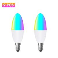 ราคา E Life E14อัจฉริยะ Tuya ZigBee หลอดไฟ LED ไฟอัจฉริยะหลอดสำหรับเทียนไฟฟ้า RGB C W 5W AC100 240V หลอดไฟแบบหรี่ได้สี3000 6000K หลอดไฟไฟกลางคืนรองรับแอปชีวิตอัจฉริยะใช้งานได้กับ Alexa Google Home Alice (1