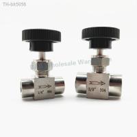 ราคา SS304 stainless steel flow trimming needle valve 1 8 quot 1 4 quot 3 8 quot 1 2 quot inch female thread Adjustable needle valve (19462391703)
