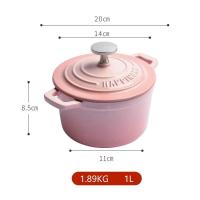 ราคา หม้อเหล็กหล่อเคลือบอีนาเมลมินิ พร้อมฝาปิด เหมาะสำหรับเตาแม่เหล็กไฟฟ้า เตาอบ และเตาแก๊ส 1L 14 5cm (21861009378)