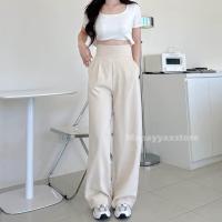 ราคา Mapayyaxstore กางเกงรุ่นซิปหลัง Back zip เอวสูงพิเศษ ขากระบอกใหญ่ (21808051582)