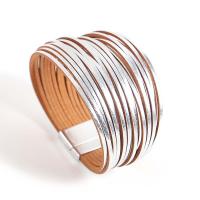 ราคา ALLYES Boho Leather Bracelets for Women 2023 Fashion 20 Strips Multilayer Wide Wrap Bracelet Female Jewelry Gifts Charms and Charm Bracelet (19620295067)