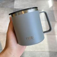 ราคา แก้วน้ำ แก้วกาแฟ TYESO แก้วมีหูจับ แก้วน้ำเก็บอุณหภูมิร้อน เย็น ขนาด400ml แก้วยกดื่มมีฝาปิดแบบสไลด์ (16636534678)