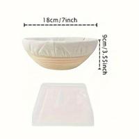 ราคา ตะกร้าใส่แป้งตะกร้าหวาย Baguette ทรงไข่ขนมปังเหลี่ยมประเทศ Banneton Brotform Proofing (21678686125)