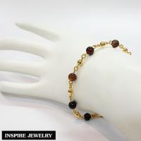 ราคา Inspire Jewelry NN สร้อยคอ สร้อยข้อมือ หินโกเมน หินเกล็ดมังกร สร้อยคอ ขนาด 24 นิ้ว ตัวเรือน24K พร้อมกล่องทอง เป็นหินความเป็นสิริมงคล และนำโชค (21695506917)