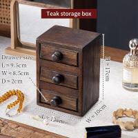 ราคา กล่องเครื่องประดับแกะสลักไม้เนื้อแข็งพร้อมลิ้นชักกล่องเก็บเครื่องประดับมือ Vintage ทำกล่องไม้จิ้มฟันเก่า Cotton Swab Box เครื่องประดับตกแต่ง (21517335850)