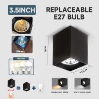ราคา Led โคมไฟเพดาน โคมไฟดาวน์ไลท์ ติดลอย 3 5นิ้ว 4นิ้ว ดาวไลท์ led หลอดไฟแบบถอดเปลี่ยนได้ E27 Downlight ไฟ led เพดาน (21581598091)