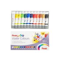 ราคา pentel สีน้ำหลอดลามิเนต เพนเทล WFRS 12สี 15สี 18สี 24สี หลอดละ 5 มล Water Colours (18667850090)