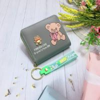 ราคา SS78 กระเป๋าสตางค์ผู้หญิงใบสั้น กระเป๋าสตางค์กระเป๋าสตางค์ใบสั้น มีซิปใบสำหรับใส่เหรียญ มีช่วงใส่บัตรงทั้งหมด4ช่อง วัดสุด หนังPU รุ่นใหม่ (21356841569)