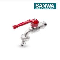 ราคา SANWA ก๊อกบอลก้านแดงสนาม ซันวา ขนาด 1 2 4 หุน 3 4 6 หุน 1 (21756615921)