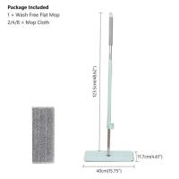 ราคา ไม้ถูพื้นรีดน้ำ ไม้ถูพื้นแบบแบนรีดน้ำ หมุนได้360 ไม้ถูพื้นแบบรีดน้ำในตัว ไม้ถูพื้นหัวแบน แถมผ้า2ผืน Flat Mop ม็อบดันฝุ่น ไม้ถูพื้น Lazy Mop (17315620008)