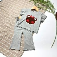 ราคา ชุดเซทขาม้า ชุดเด็กผ้าเรย่อน เสือแขนสั้นกับกางเกงขาม้า 14สี (20935027097)