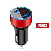 ราคา 12 24V 3 1A Dual USB Car Charger ที่ชาร์จแบตในรถ 2 พอร์ตจอแสดงผล LCD Car Charger Adapters สำหรับ Samsung Xiaomi Huawei Fast ชาร์จแรงดันไฟฟ้า ที่ชาร์จมือถือ (10932030435)