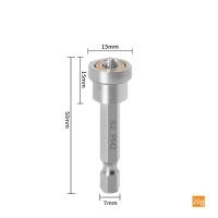 ราคา 1Pcs 25mm 50mm Plasterboard Positioning Screwdriver Bits Magnetic Ring 1 4inch Hex Shank Screws Locating Batch Head (21857626769)