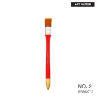 ราคา แปรงทาสีขนทองด้ามแดง ด้ามยาวพิเศษ ART NATION BR5627 เบอร์ 2 3 4 5 6 แปรงวาดรูป แปรงระบายสี พู่กัน Paint Brush (16946949490)