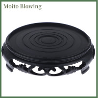 ราคา Moito ที่ใส่กระถางต้นไม้พลาสติก1ชิ้นที่ใส่กระถางต้นไม้สีน้ำตาลดำกระถางต้นไม้ฐานตกแต่งกระถางทรงกลม (21095006179)