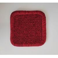 ราคา ที่รองแก้ว สี่เหลี่ยม พรมรองแก้วเย็บขอบ จานรองแก้ว แผ่นรองแก้ว ที่รองแจกกัน Coasters (16973033629)