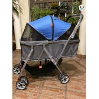 ราคา รถเข็นสุนัข รถเข็นสัตว์เลี้ยงคันใหญ่ รถเข็นหมา รถเข็นแมว รุ่น BL02 TONGBA มีกล่องนั่งมีขนาดยาวถึง 90 cm รองรับ 30 kg ที่กั้นที่นั่งถอดออกได้ (3358766527)