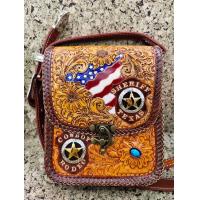 ราคา กระเป๋าสะพายข้าง ไซส์เล็ก7x9นิ้ว หนังแท้ งานทำมือ ลายกัญชา ลายดุน ลายดอกไม้ ธงชาติอเมริกา ประดับเหรียญ คาวบอย งานตอกมือ แกะลาย ทำจากหนังแท้ หนังฟอกฝาด สีน้ำตาล สีดำ กระเป๋าสะพายหนังแท้ หนังวัว (151488