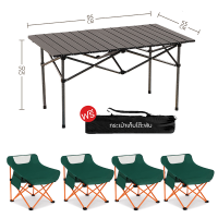 ราคา พร้อมส่ง โต๊ะแคมป์ปิ้ง พับเก็บได้ โต๊ะสนาม ชุดโต๊ะแคมป์ปิ้ง เก้าอี้แคมป์ปิ้ง พกพาสะดวก โต๊ะเก้าอี้สนามพับได้ ขาเหล็กแข็งแรง กลางแจ้งในร่ม ทั้งเซ็ท (21625518418)