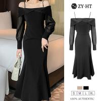 ราคา ZYHT ล้างสต๊อก ใช้คูปอง299บาทขึ้นไป เดรสผู้หญิง เดรสสีดำ เดรสสีครีม เดรสหางปลา เดรสปิดไหล่ เดรสไปงานแต่ง เดรสออกงาน เดรสเซ็กซี่ เดรสเกาหลี ชุดออกงาน EraVogue 5935 (16461462799)