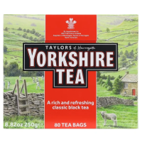 ราคา Taylors Yorkshire 80 Tea Bags 250g ชาดำแท้ ชาดำแบบซอง ชาดำยอร์คเชียที ชาดำซีลอน 250 กรัม 80ซอง (18431465067)